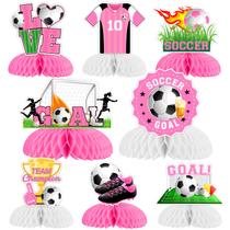 Decorações de festa Funmemoir Soccer Birthday Girls 8 unidades