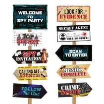 Decorações de festa Gueevin Secret Agent Secret Spy 20 unidades Decorações de festa Gueevin Secret Agent Secret Spy 20 unidades