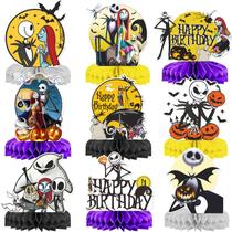 Decorações de festa Higzyovn Nightmare Birthday, conjunto de 9 unidades