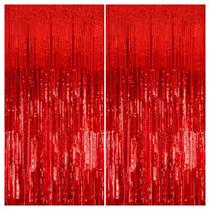Decorações de Festa KatchOn - Serpentinas Vermelhas XtraLarge (3,2 x 2,4m) - Pacote com 2