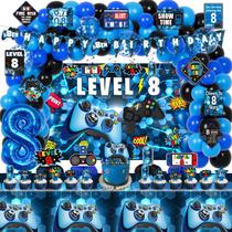 Decorações de festa KOTLMIGHT 8th Birthday for Boys Video Game