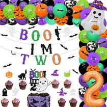 Decorações de festa kreat4joy Halloween 2º aniversário Boo Im Two Decorações de festa kreat4joy Halloween 2º aniversário Boo Im Two