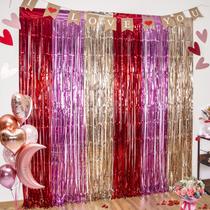 Decorações de festa LolStar Valentines Day, pacote com 3 cabines fotográficas Decorações de festa LolStar Valentines Day, pacote com 3 cabines fotográficas