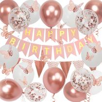 Decorações de festa Nelotaor Happy Birthday Banner Girls