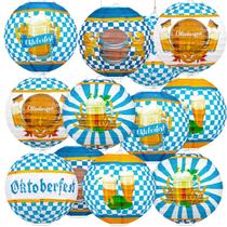 Decorações de festa Panelee Beer Paper Lanternas de 20 cm 12 unidades