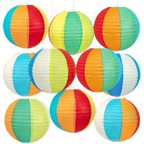 Decorações de festa Peywot, 10 unidades, lanternas de papel de 25 cm, tema de praia Decorações de festa Peywot, 10 unidades, lanternas de papel de 25 cm, tema de praia
