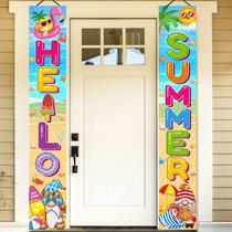 Decorações de festa Porch Sign tineit Hello Summer 180x30cm Decorações de festa Porch Sign tineit Hello Summer 180x30cm