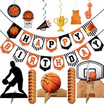 Decorações de festa Skylety Basketball Feliz Aniversário 26 unidades