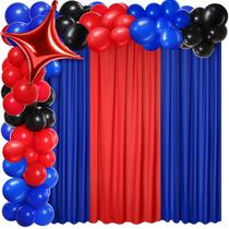 Decorações de festa SmoothNovelty, 57 peças, vermelho, azul, preto Decorações de festa SmoothNovelty, 57 peças, vermelho, azul, preto