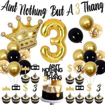 Decorações de festa Wonmelody Notorious 3º aniversário