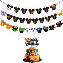 Decorações de festa Wulagogo Mouse Halloween Birthday