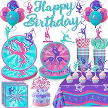 Decorações de festa Yingoto Gymnastics Birthday 170 unidades