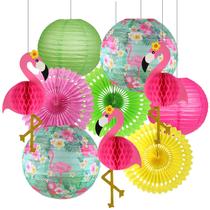 Decorações de festa zilue Flamingo com lanternas de papel Flamingo