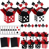 Decorações de festas de cassino WinnerWhy, 8 conjuntos de peças centrais de mesa