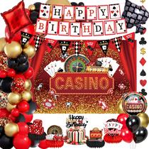 Decorações de festas, tema de cassino, feliz aniversário, Las Vegas Decorações de festas, tema de cassino, feliz aniversário, Las Vegas