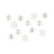 Decorações De Floco De Neve a Laser Brancas 6pcs Para Natal, Inverno, Festa De Ano Novo E Decoração