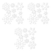 Decorações de Floco de Neve Beistle - Pacote com 9 Unidades (3 Pacotinhos)