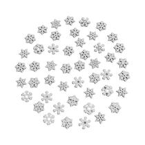 Decorações De Floco De Neve De Natal De 2cm, Pacote Com 50 Peças, Ornamento Pendente DIY Para Árvore Decorações De Floco De Neve De Natal De 2cm, Pacote Com 50 Peças, Ornamento Pendente DIY Para Árvore
