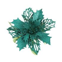 Decorações De Flores De Natal Com Glitter 10 Peças 11-16cm Enfeites Para Árvore De Natal Para Casa - NONE