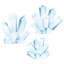 Decorações de formatura Beistle Winter Wonderland Ice Crystal, 3 peças