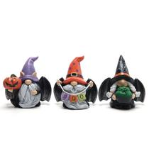 Decorações de Gnomos de Halloween Hodao - 3 Peças Artesanais em Resina Decorações de Gnomos de Halloween Hodao - 3 Peças Artesanais em Resina