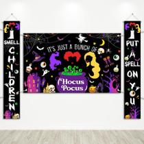 Decorações de Halloween Avezano Hocus Pocus Door Banner, 3 unidades Decorações de Halloween Avezano Hocus Pocus Door Banner, 3 unidades