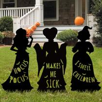 Decorações de Halloween Bunny Chorus Hocus Pocus Witches x3