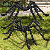 Decorações de Halloween Kendane 2 Giant Spider 78 cm pretas Decorações de Halloween Kendane 2 Giant Spider 78 cm pretas
