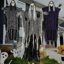 Decorações de Halloween Kendane Scary Hanging Ghosts 3 unidades Decorações de Halloween Kendane Scary Hanging Ghosts 3 unidades