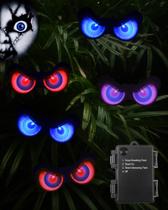 Decorações de Halloween: Luzes de olhos LED brilhantes e intermitentes