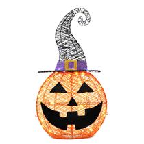 Decorações de Halloween MARACOL 3FT Glowing Pumpkin com 75 LEDs Decorações de Halloween MARACOL 3FT Glowing Pumpkin com 75 LEDs