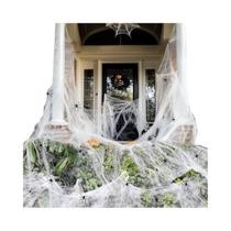 Decorações De Halloween: Teias De Aranha De 200 Pés Quadrados Com Aranhas Falsas, Teias Super