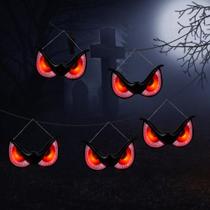 Decorações de Halloween WBao Glowing Owl Eyes, pacote com 5, impermeáveis Decorações de Halloween WBao Glowing Owl Eyes, pacote com 5, impermeáveis