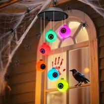 Decorações de Halloween Winzwon Solar Outdoor Lights Eyeballs