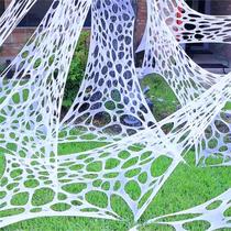 Decorações de Halloween YHFUISK Giant Durable Spider Webs