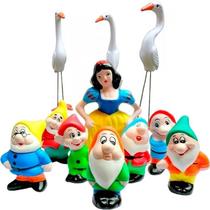 Decorações de Jardim 17 Peças Branca de Neve Garças Flamingos e Tucanos - RD Store