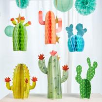 Decorações de mesa Balun Admhail Cactus, pacote com 6 Decorações de mesa Balun Admhail Cactus, pacote com 6
