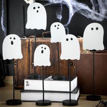 Decorações de mesa Briwooody Halloween Cute Ghost Wood 6 unidades Decorações de mesa Briwooody Halloween Cute Ghost Wood 6 unidades