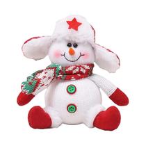 Decorações De Mesa De Natal Feitas À Mão: Bonecos De Pelúcia De Papai Noel, Boneco De Neve, Alce,