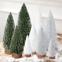 Decorações de Mesa de Natal Hommtina - Kit com 9 Mini Escovas de Garrafa