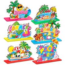 Decorações de mesa Suzile Summer Pool Party Wooden x6