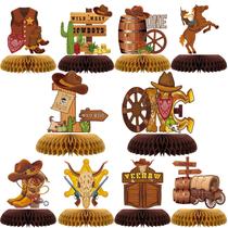 Decorações de mesa Tarklanda Western Cowboy Honeycomb x12 Decorações de mesa Tarklanda Western Cowboy Honeycomb x12