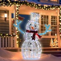 Decorações de Natal ao ar livre VCUTEKA Snowman 90cm com LED
