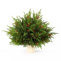 Decorações de Natal artificiais de Norfolk Pine Branches, 12 unidades Decorações de Natal artificiais de Norfolk Pine Branches, 12 unidades