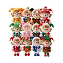 Decorações De Natal Coloridas Em Pelúcia, 12 Peças, Pingentes De Madeira Impressos Em 2D Para