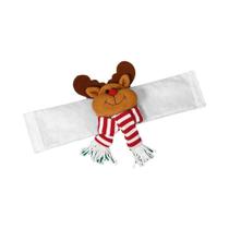 Decorações De Natal Com Fivela De Cortina De Papai Noel, Boneco De Neve E Rena, Presentes De Natal