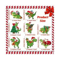Decorações De Natal De Dinossauros Para Árvore De Natal, 12, 24 Ou 36 Peças, Pingente De Madeira