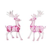 Decorações De Natal Em Acrílico Cristal Escultura De Alce Ornamentos Para Mesa De Natal Em Casa Ou