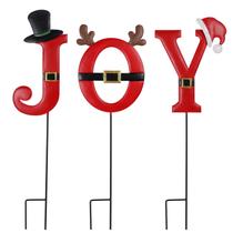 Decorações de Natal FORUP Joy Garden Stakes (3 unidades)