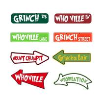 Decorações De Natal Greench Whoville, 16 Peças De Enfeites De Papel Pendurados, Bem-vindo a Whoville